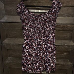 Express Smocked Off the Shoulder Mini Dress 👗